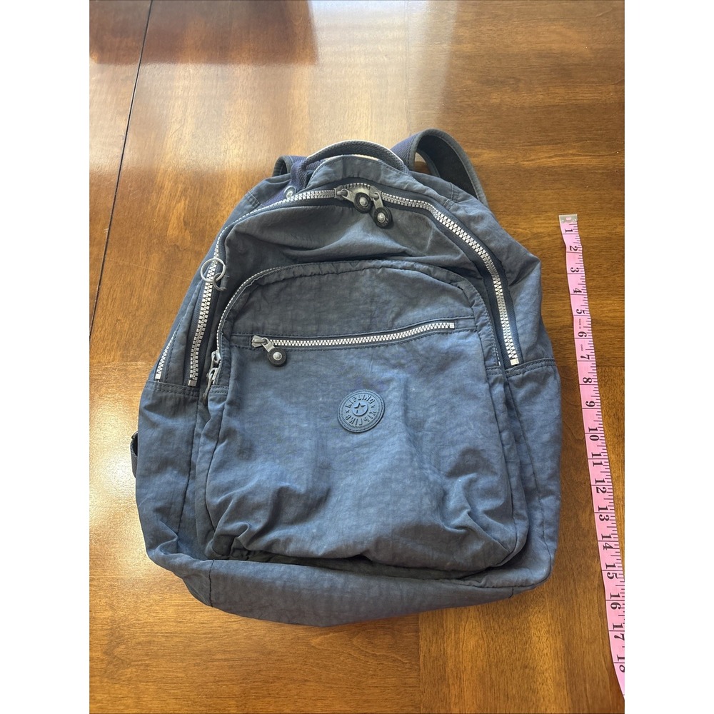Kipling Navy Blue Backpack Approx 14 Inch Tall
